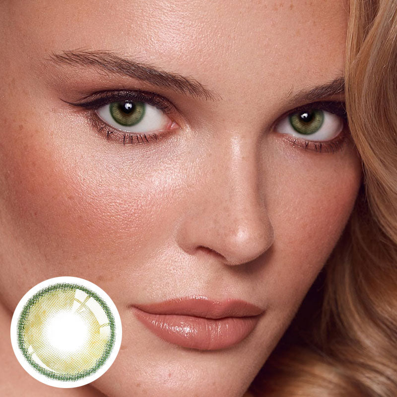Green Colored Contacts - Unibling Sorayama Green | Yearly Wear