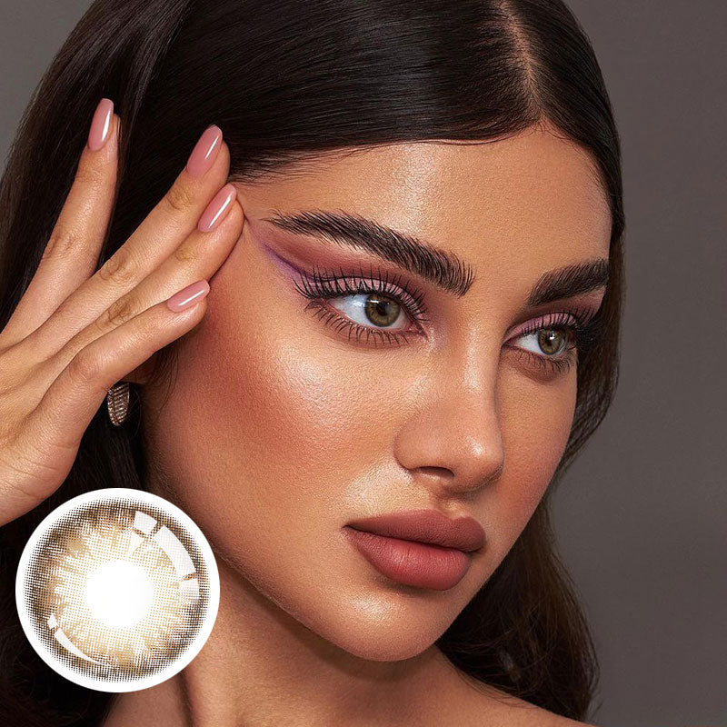 Unibling Cookie Brown Colored Contacts (Yearly)-unibling