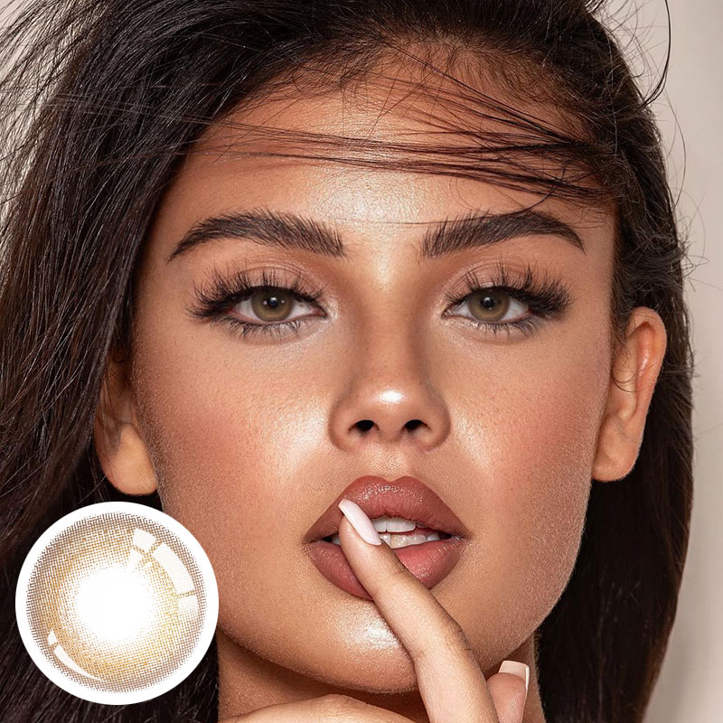 Unibling Satellite Brown Colored Contacts (Yearly)-unibling