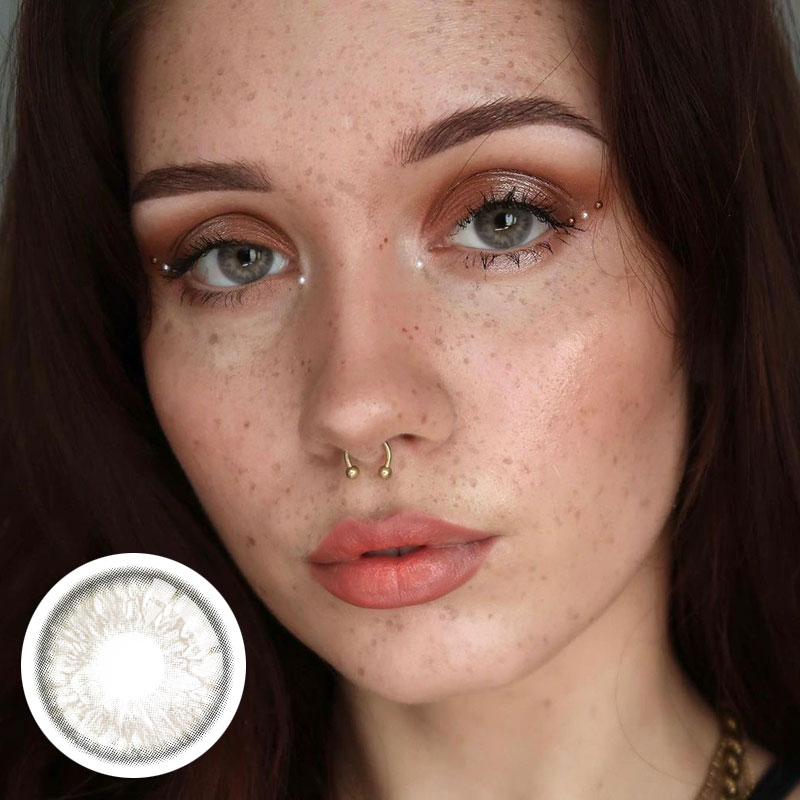 Unibling Flirting Grey Colored Contacts (Yearly)