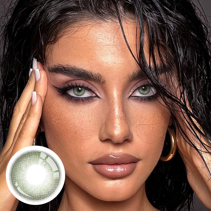 Unibling Apex Green Colored Contacts (Yearly)