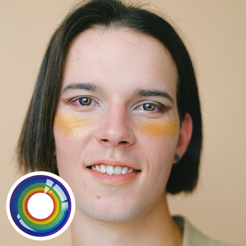 Unibling Rainbow Elation Colored Contacts (Yearly)