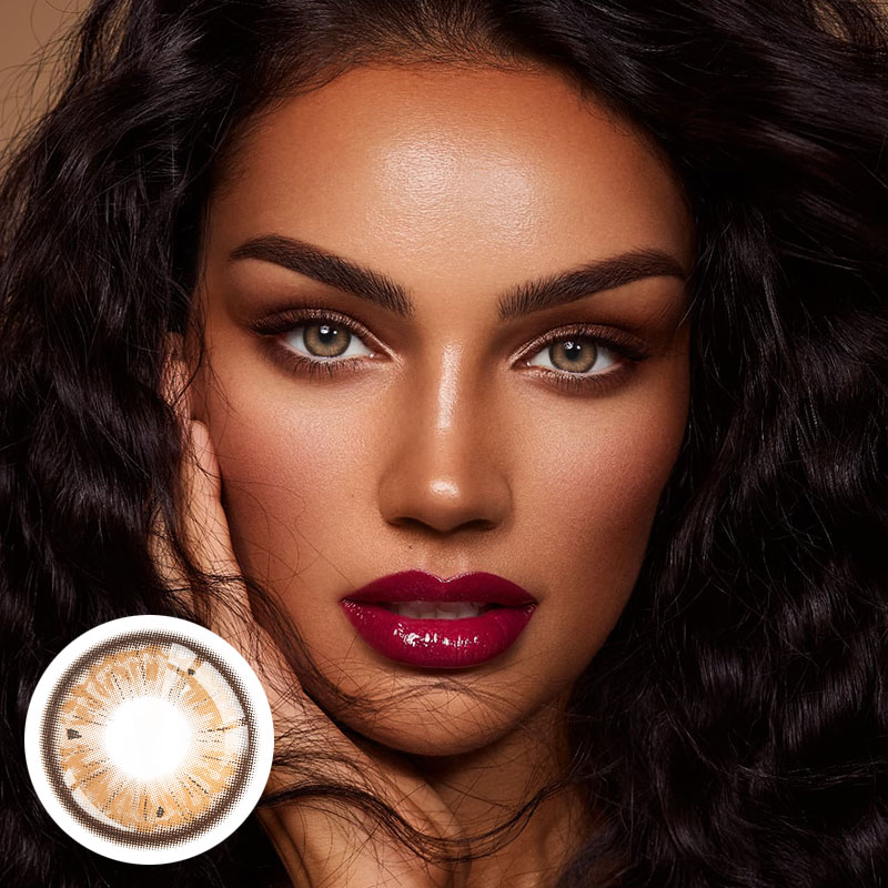 Unibling Brown Coconut Colored Contacts (Yearly)
