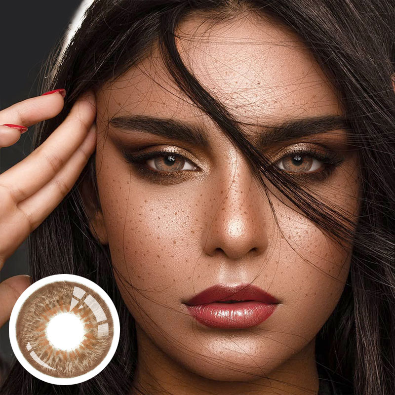 Unibling Leopard Brown Colored Contacts (Yearly)