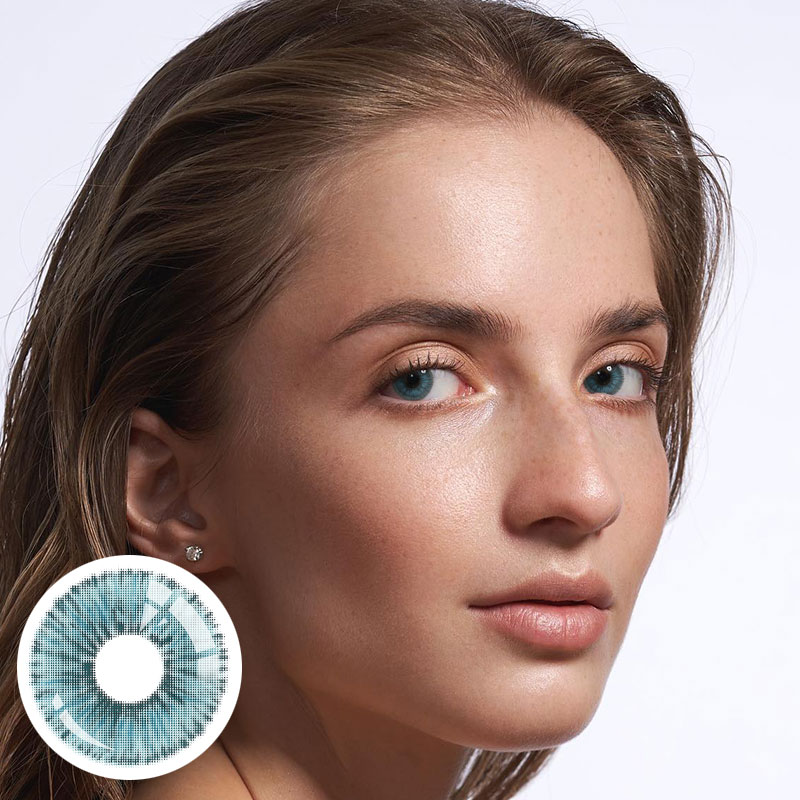 Unibling Angeles Blue Colored Contacts (Yearly)