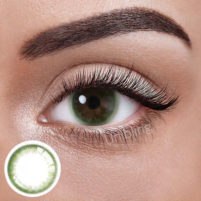 Unibling Mochi Green Colored Contacts (Yearly)-unibling