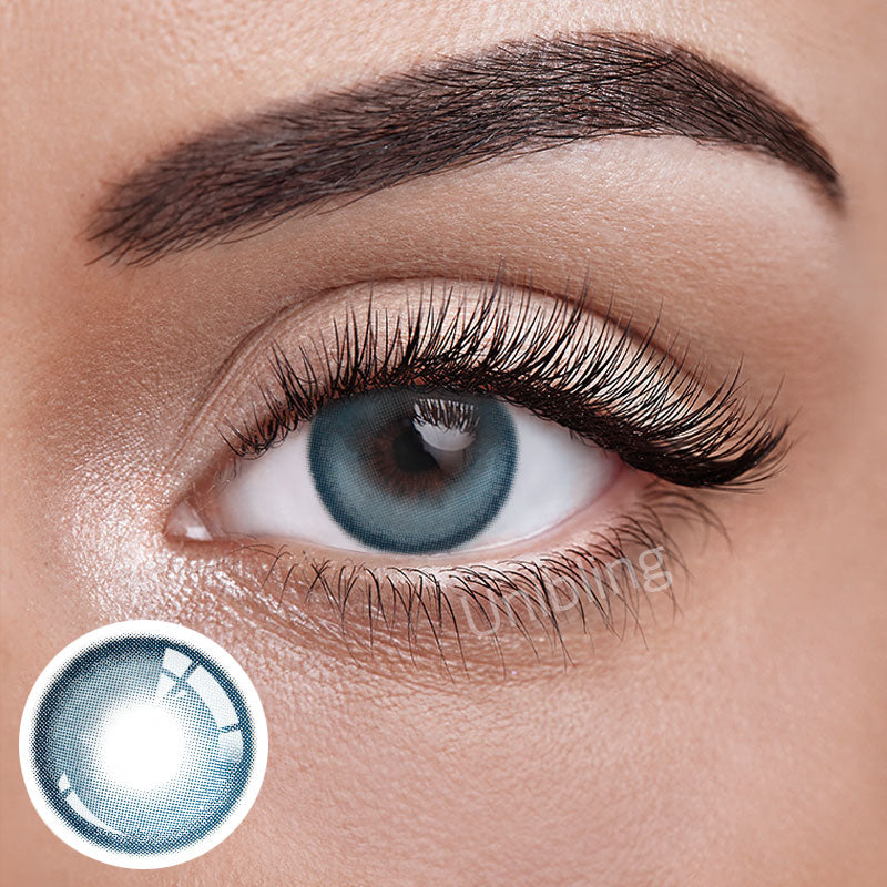 Unibling Crystal Blue Colored Contacts (Yearly)-unibling