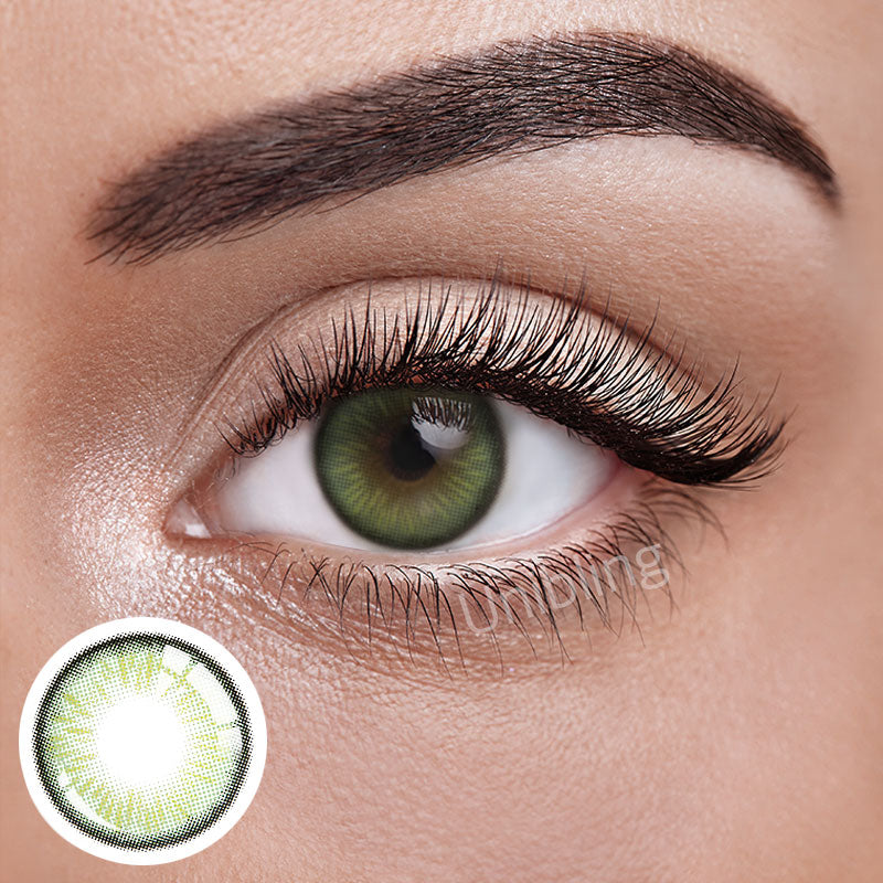 Unibling Nowhere Green Colored Contacts (Yearly)-unibling