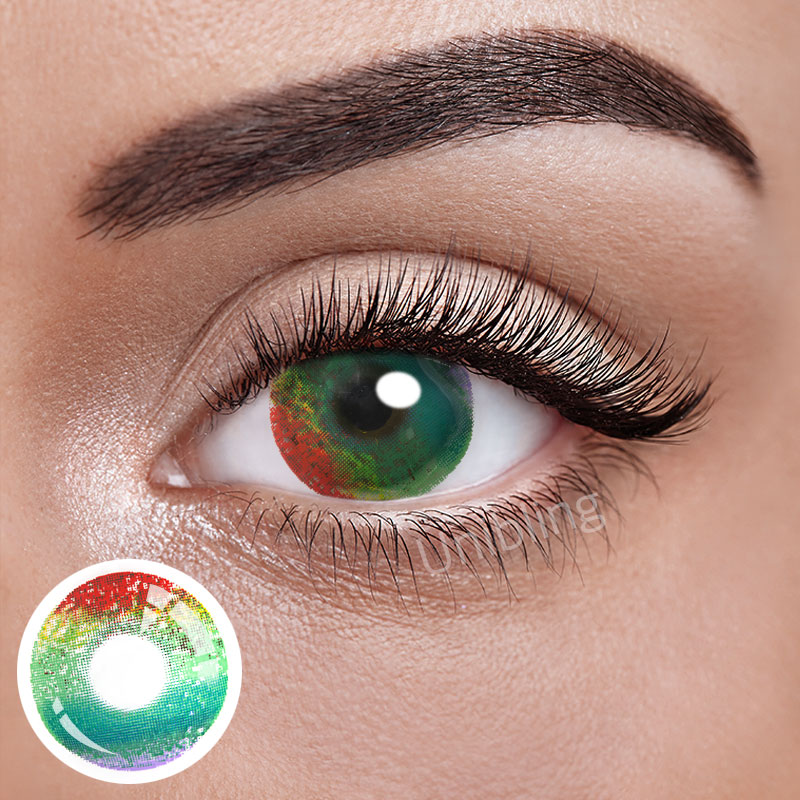 Unibling Rainbow Intoxication Colored Contacts (Yearly)