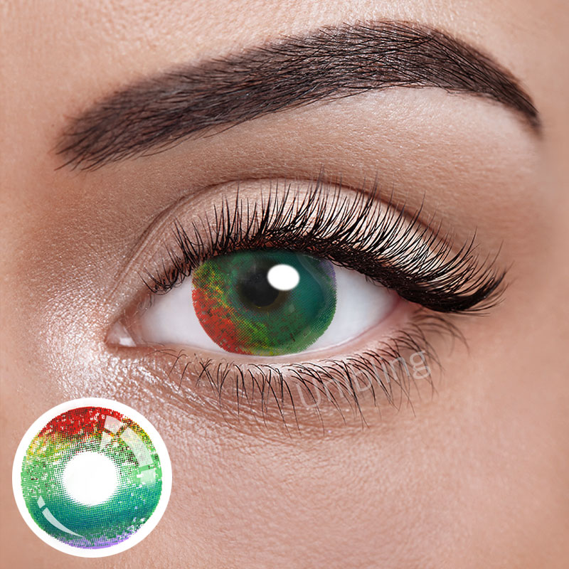 Unibling Rainbow Intoxication Colored Contacts (Yearly)