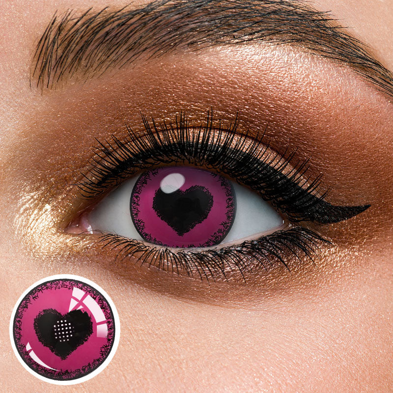 Unibling Pink Obsession Colored Contacts (Yearly)-unibling