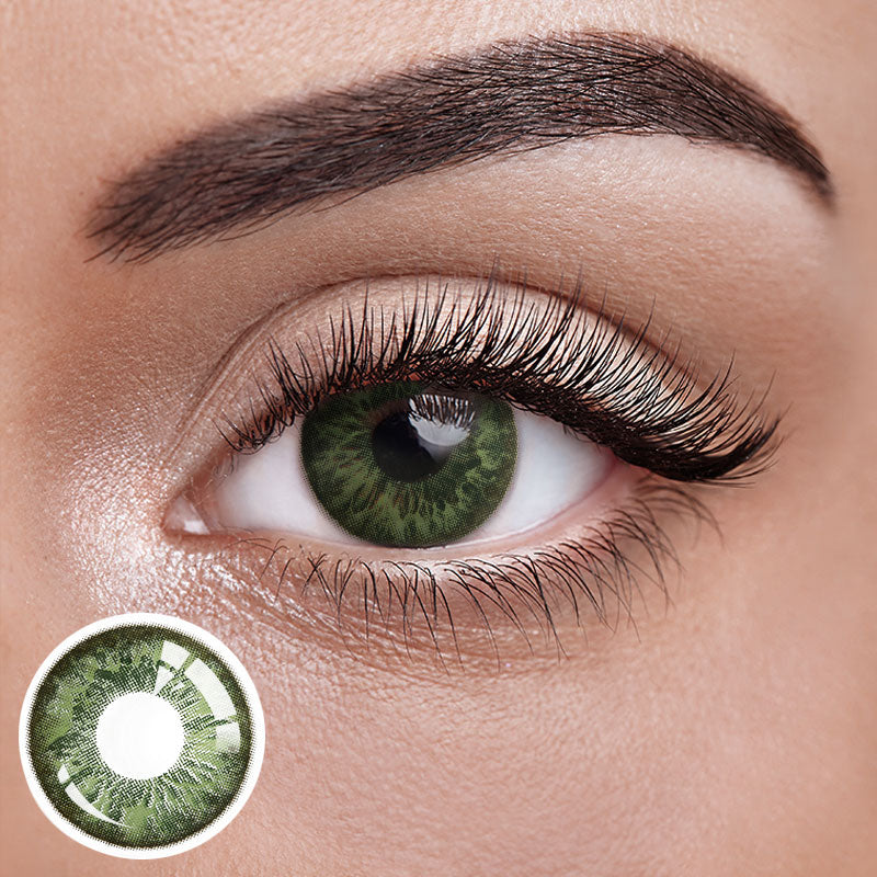 Unibling Marble Green Colored Contacts (Yearly)-unibling