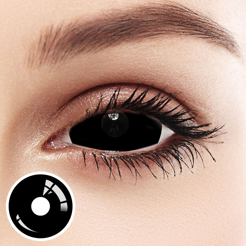 Unibling Black Sclera 22mm Colored Contacts-unibling