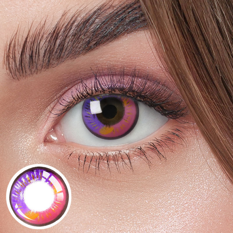 Unibling Overflow Purple Colored Contacts (Yearly)-unibling