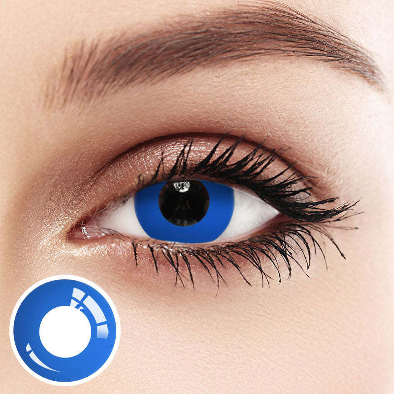 Unibling Dark Blue Block Contacts - Enhance You With Blue Block Color