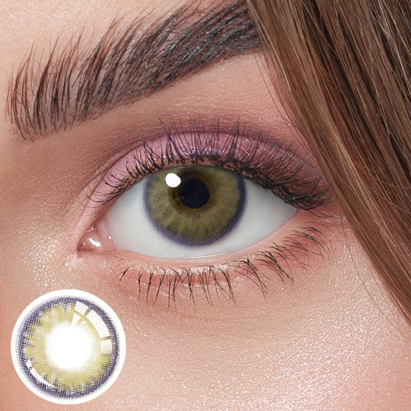 Unibling Diamond Aqua Colored Contacts (Yearly)-unibling