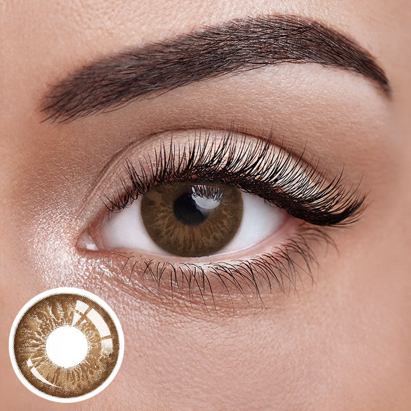 Unibling Marble Brown Colored Contacts (Yearly)-unibling