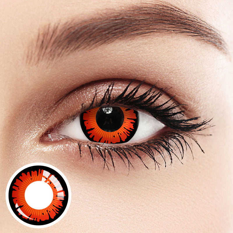 Unibling Red Wizards Colored Contacts (Yearly)-unibling