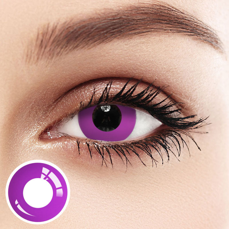 Unibling Grey Violet Block Colored Contacts-unibling