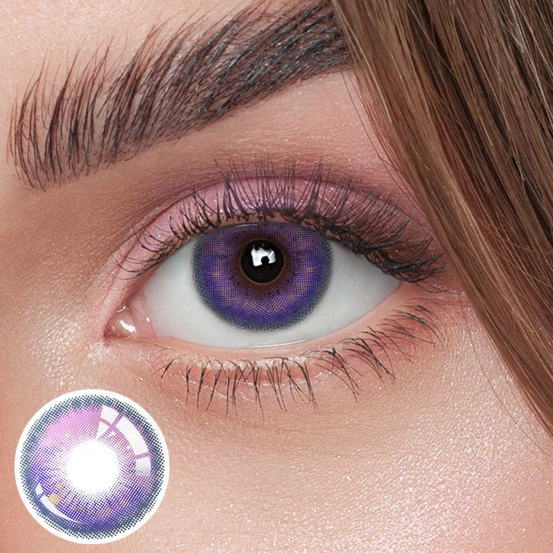 Unibling Tears Purple Colored Contacts (Yearly)-unibling