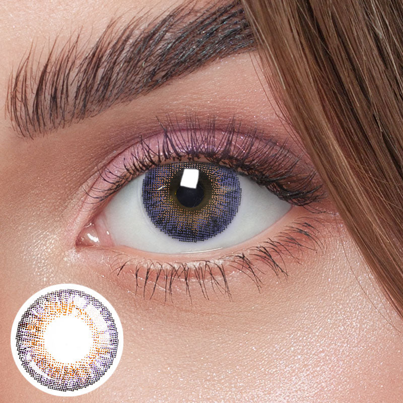 Unibling Pure Purple Colored Contacts (Yearly)-unibling