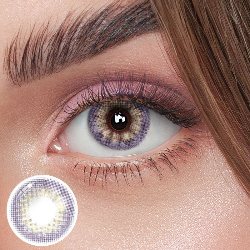 Unibling Mermaid Violet Colored Contacts (Yearly)-unibling