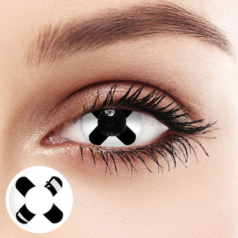 Unibling Black Cross Colored Contacts-unibling