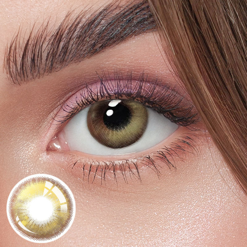 Unibling Tears Gold Colored Contacts (Yearly)-unibling