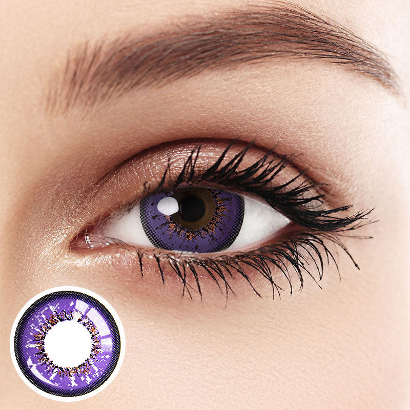 Unibling Cyber Violet Colored Contacts (Yearly)-unibling