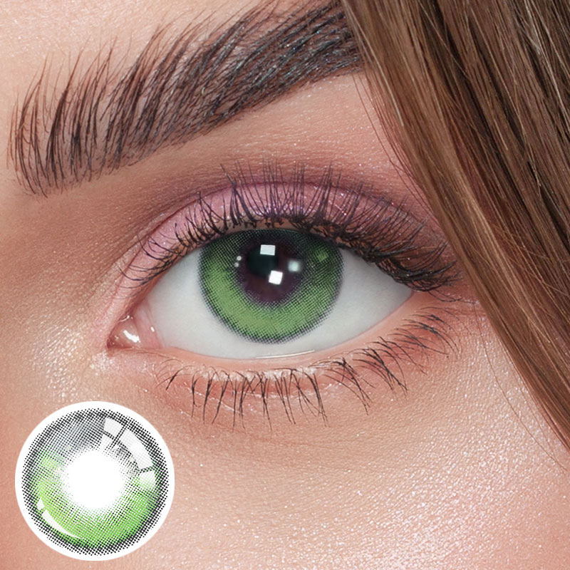 Unibling Tears Green Colored Contacts (Yearly)