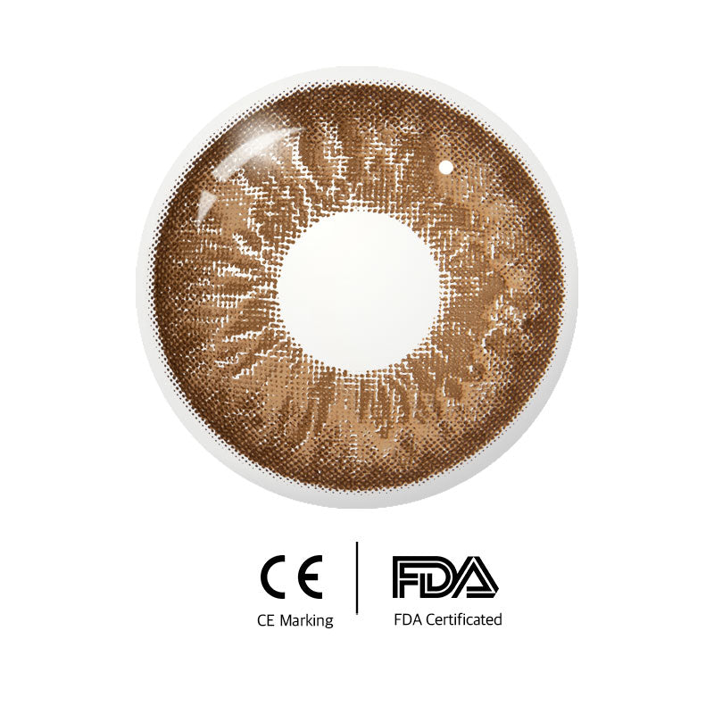 Unibling Marble Brown Colored Contacts (Yearly)-unibling