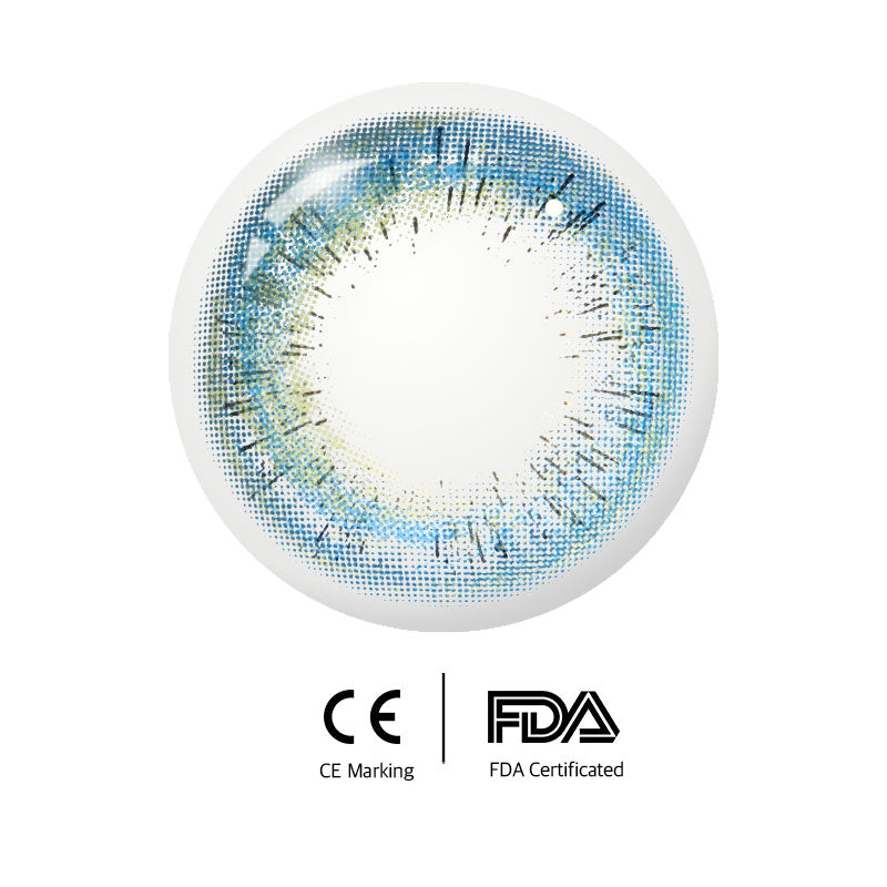 Unibling Single Malt Blue Colored Contacts (Yearly)-unibling