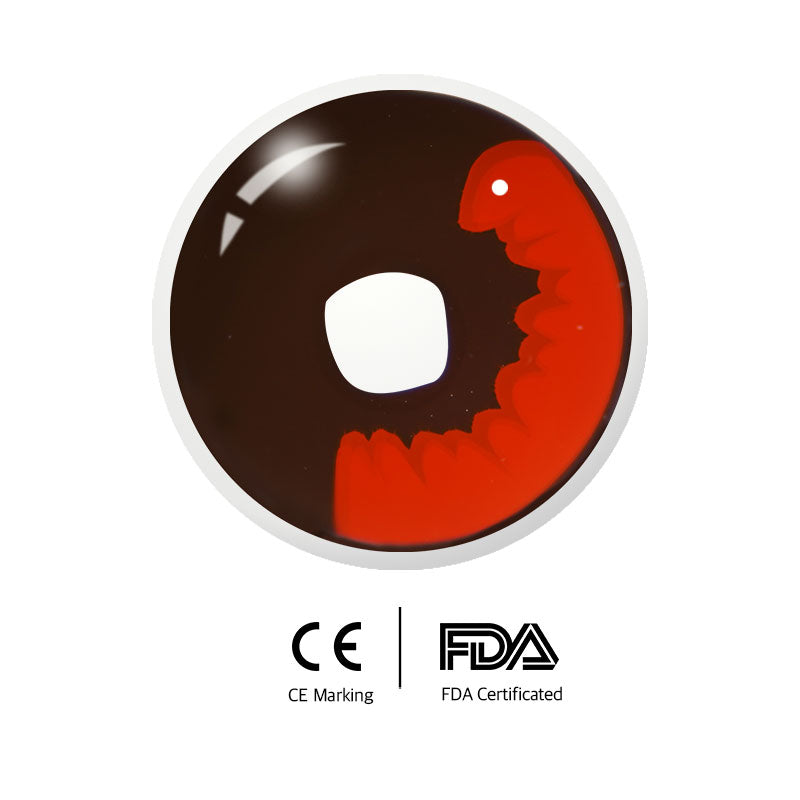 Unibling Demon Slayer Tanjiro Kamado- Black Colored Contacts-unibling