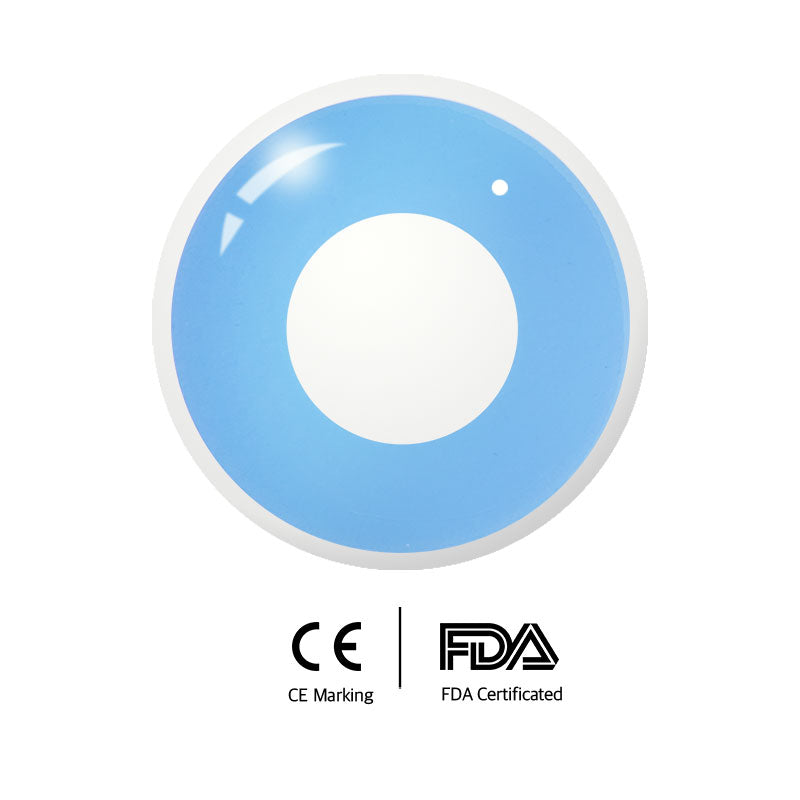 Unibling Cambridge Blue Block Colored Contacts-unibling