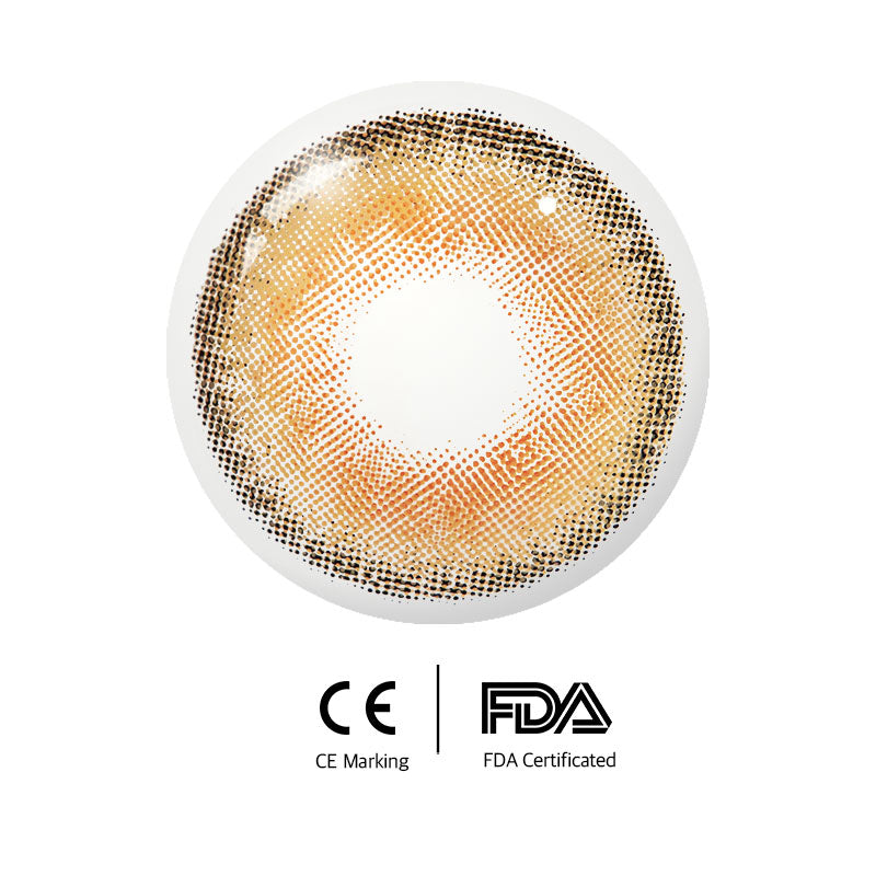 Unibling Firework Brown Colored Contacts (Yearly)-unibling