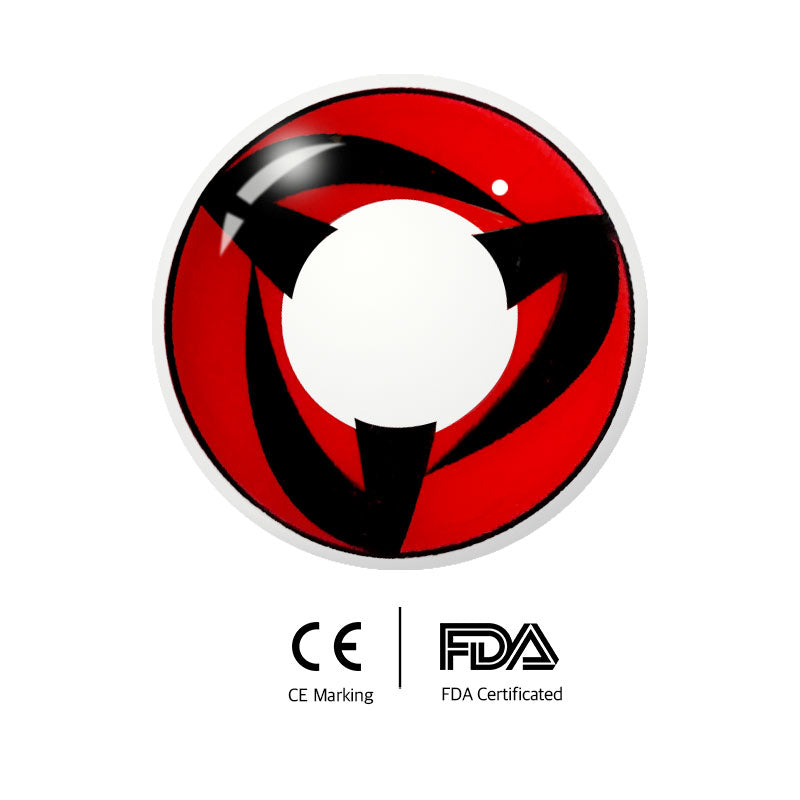 Unibling Kakashi's Mangekyo Sharingan Colored Contacts (Yearly)-unibling