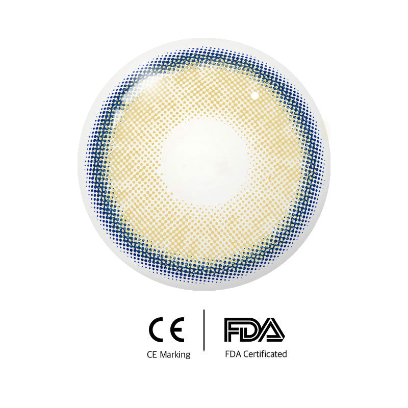 Unibling Neala Yellow Colored Contacts (Yearly)-unibling