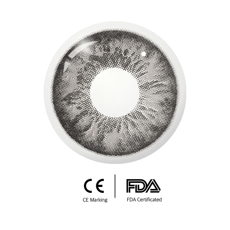 Unibling Marble Black Colored Contacts (Yearly)-unibling