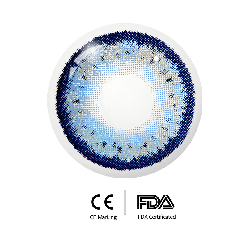 Unibling Klein Blue Colored Contacts (Yearly)-unibling