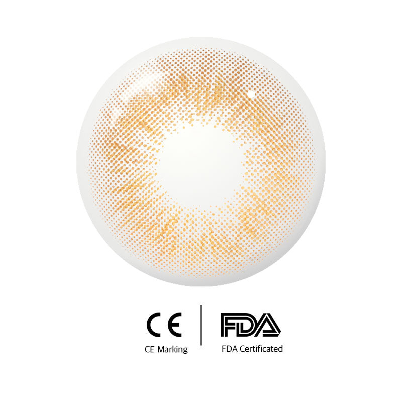 Unibling Burst Bubble Brown Colored Contacts (Yearly)-unibling