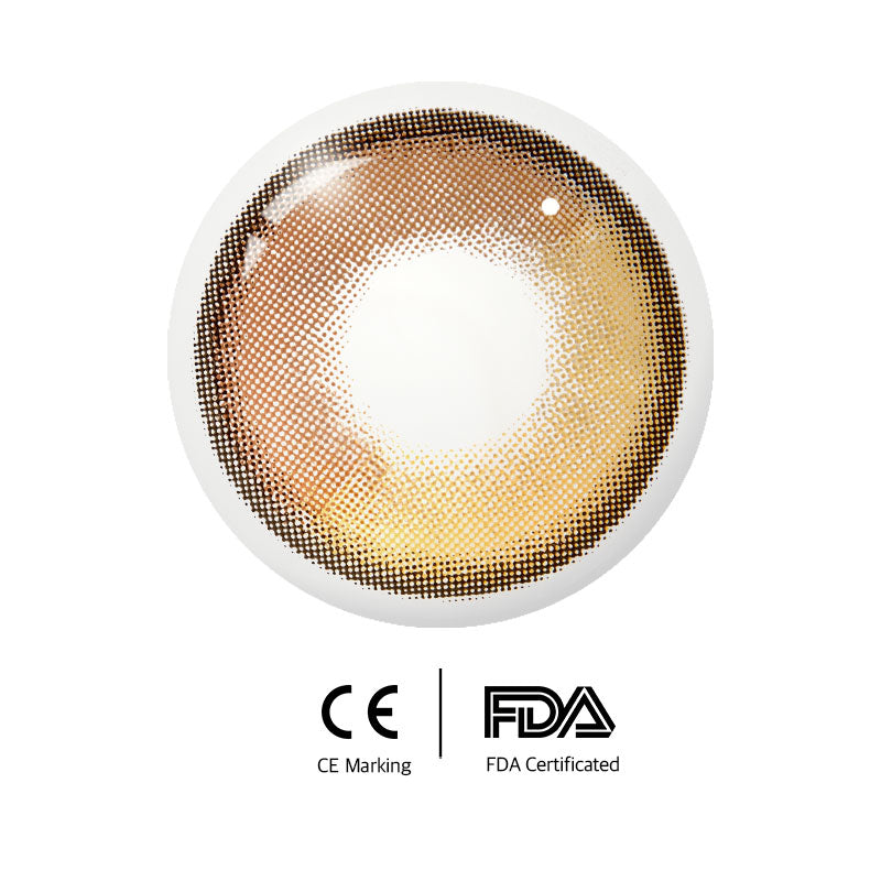 Unibling Creamy Highlights Yellow Colored Contacts (Yearly)-unibling