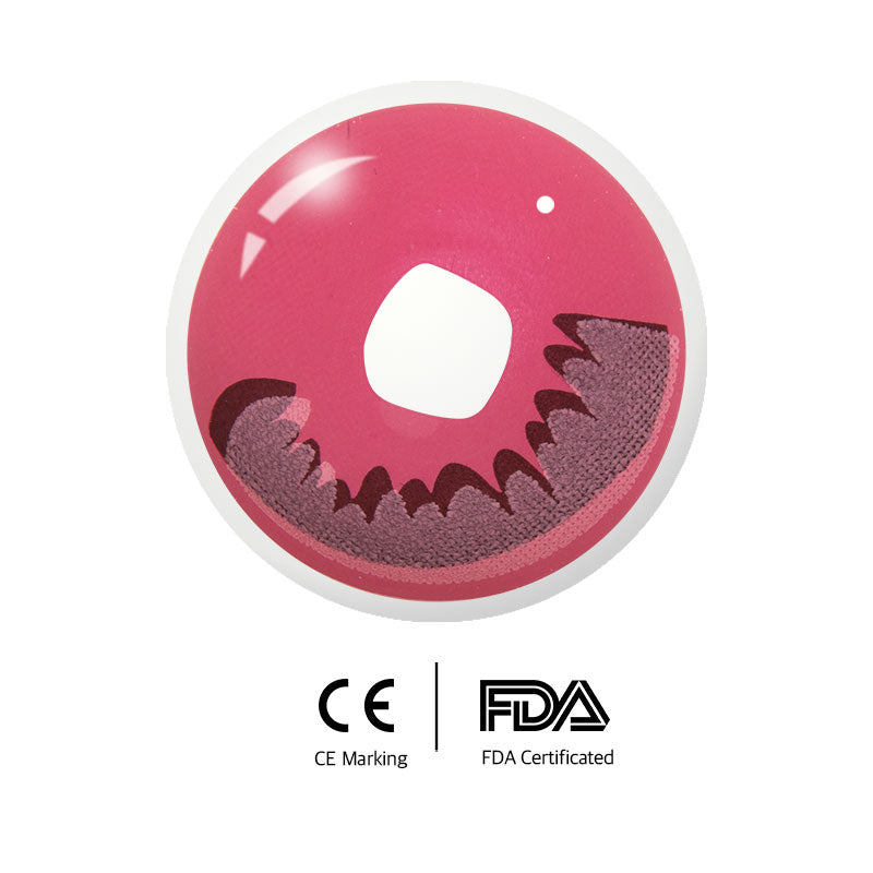 Unibling Demon Slayer Tanjiro Kamado-Pink Colored Contacts-unibling