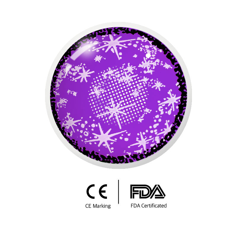 Unibling Sparkle Violet Colored Contacts-unibling