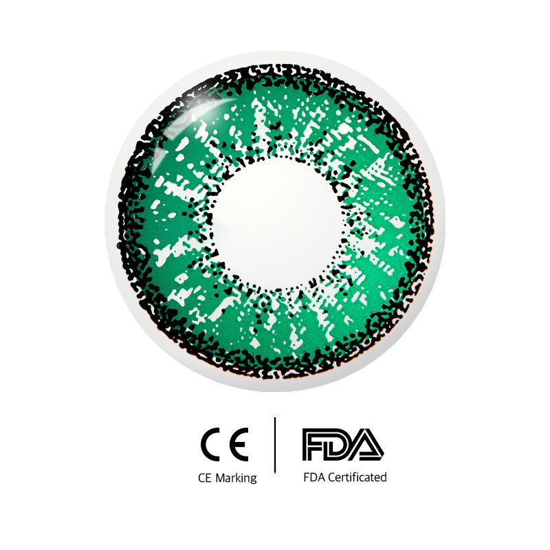 Green Contacts Unibling Cyber Green for Vibrant Eyes