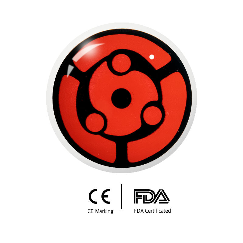 Unibling Madara's Eternal Mangekyou Sharingan Cosplay Contacts (Yearly)-unibling