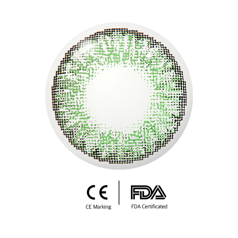 Unibling Pure Green Colored Contacts (Yearly)-unibling