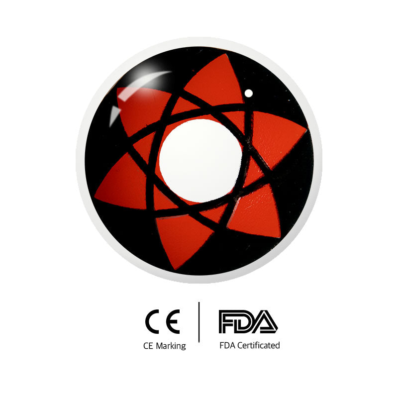 Unibling Uchiha Sasuke Sharingan Colored Contacts (Yearly)-unibling