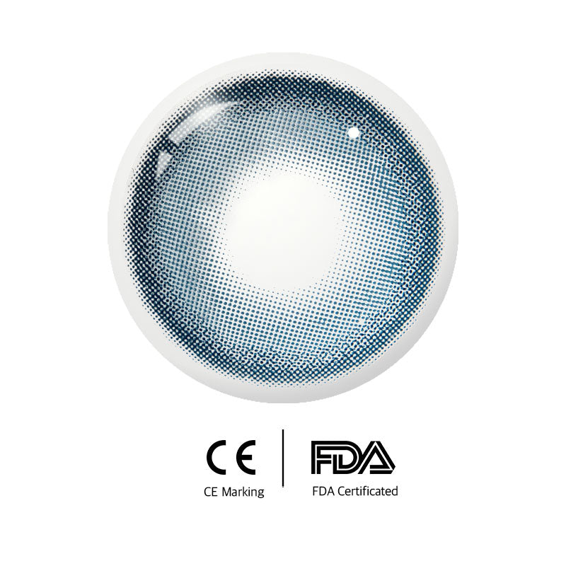 Unibling Crystal Blue Colored Contacts (Yearly)-unibling