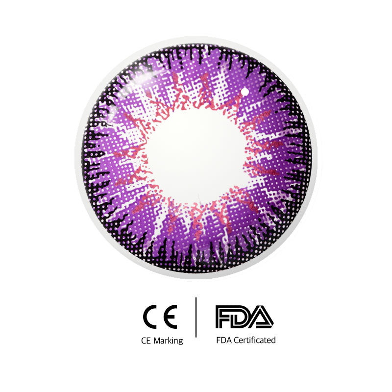 Unibling Mystery Violet Colored Contacts (Yearly)-unibling