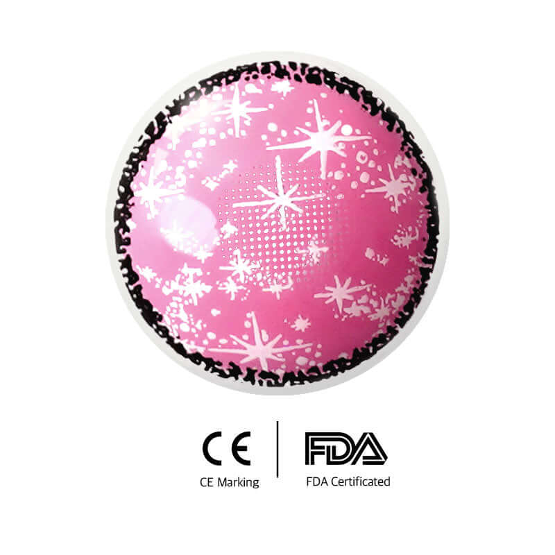 Unibling Sparkle Pink Colored Contacts (Yearly)-unibling
